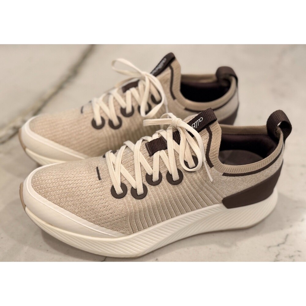 Allbirds Tree Glider Womens Size 9 Beige Brown Athletic Running Shoes Sneakers